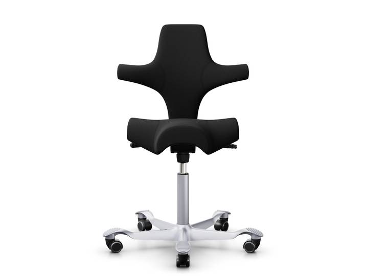 Ergonomischer Bürostuhl HAG Capisco 8106 ohne Armlehnen, Schwarz/Silbergrau, Neu, Ergonomischer Stuhl - ideal für flexibles Arbeiten