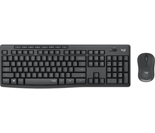 Logitech MK295 Kabellos Tastatur, Maus-Set UK-Englisch, QWERTY Graphit