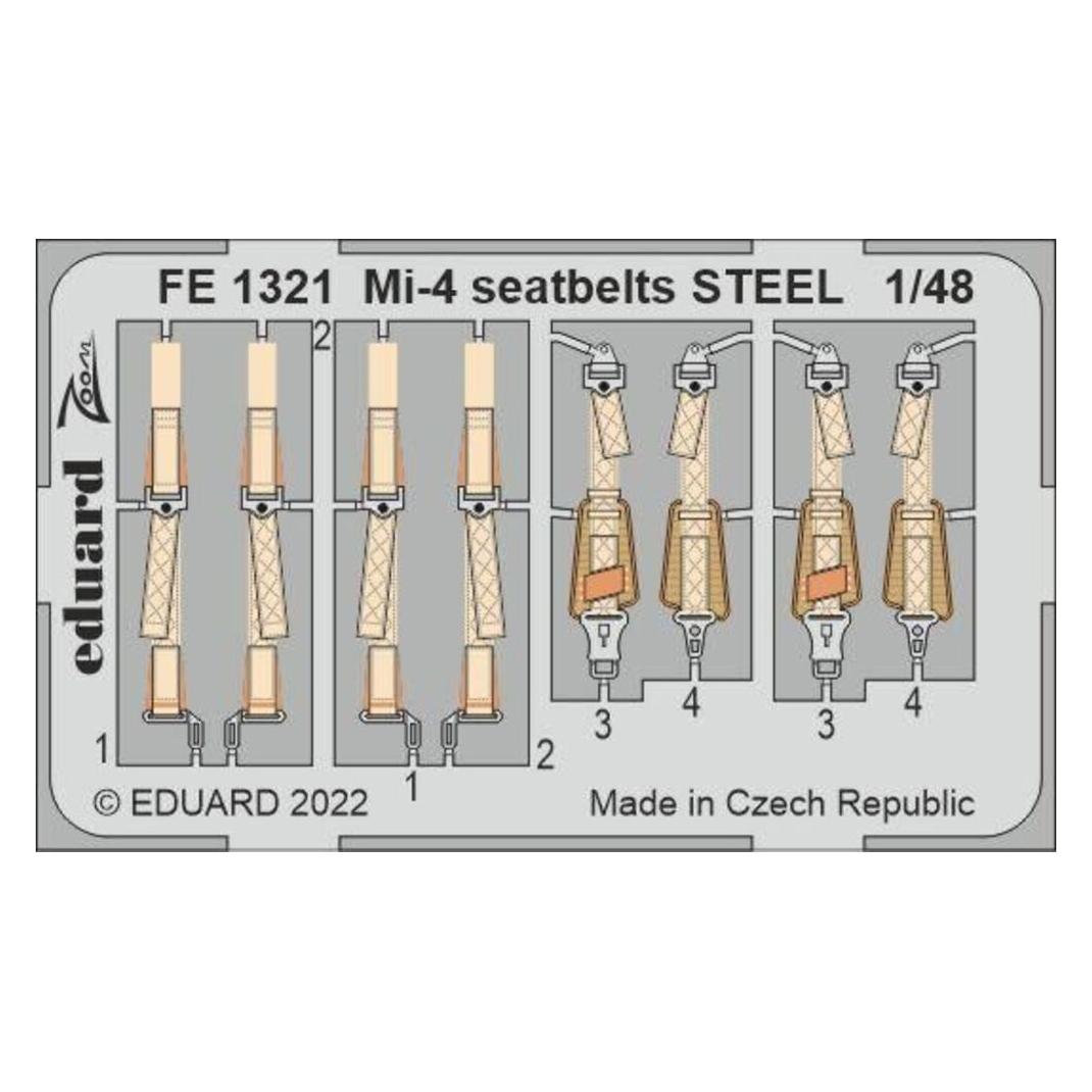 Eduard Mi-4 seatbelts STEEL for TRUMPETER (FE1321)