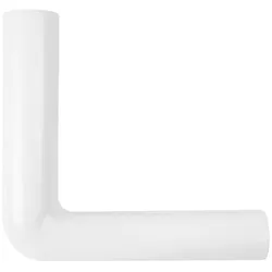 Belvit Topazio Spülrohrbogen Anschlussbogen Weiß 90 Grad 390x350mm Ø50 Ø44