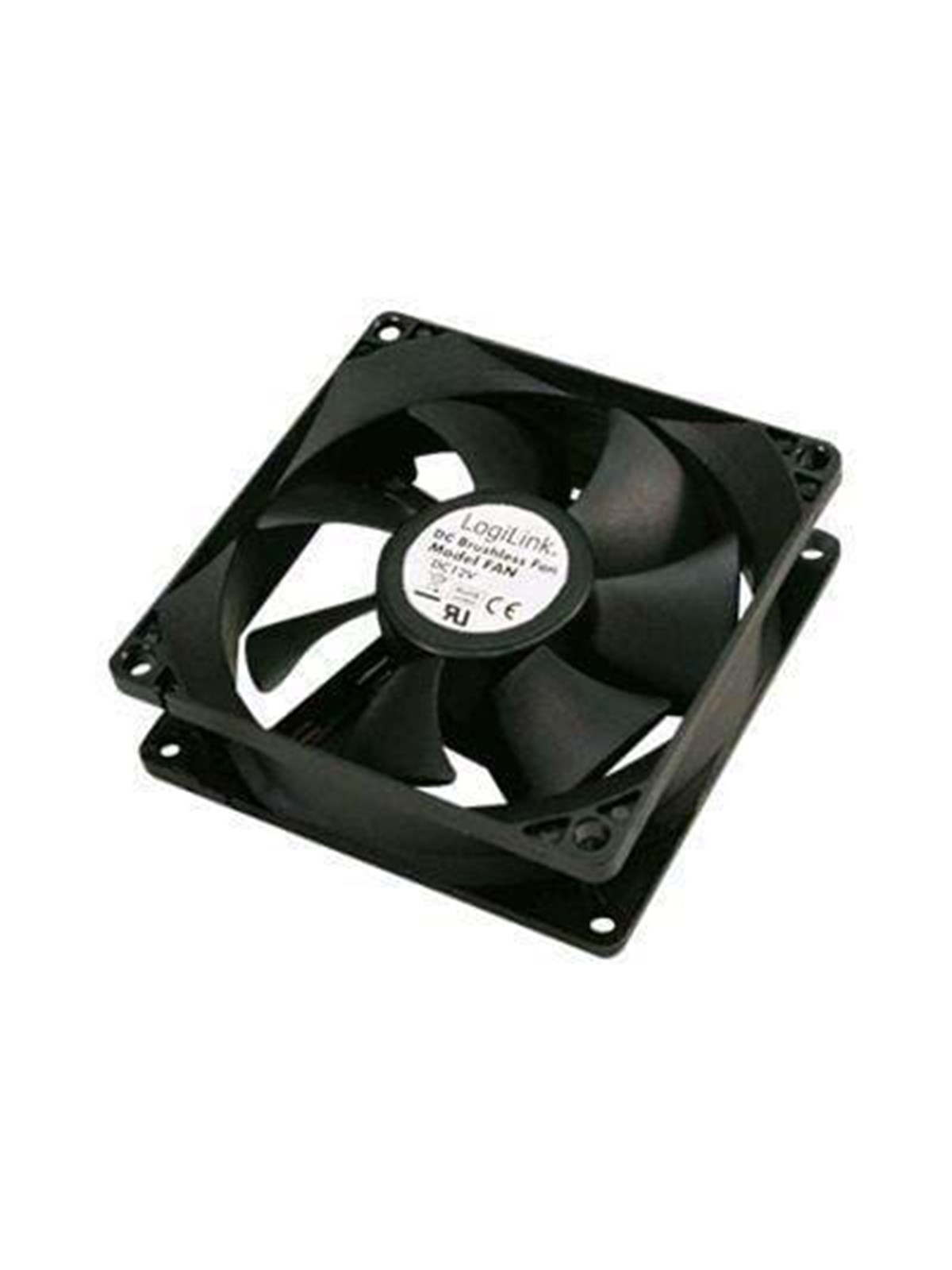LogiLink PC case cooler 120 x 120 x 25 mm black - Gehäuselüfter - 120mm