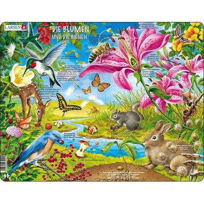 Die Blumen und die Bienen (Kinderpuzzle)