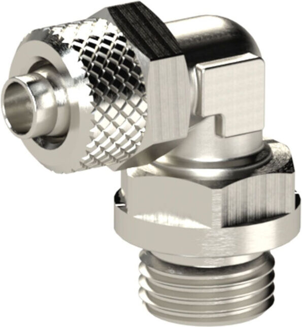 Riegler Raccord coudé vissable fixe, M5 a., tuyau 5/3 (13.505-5)