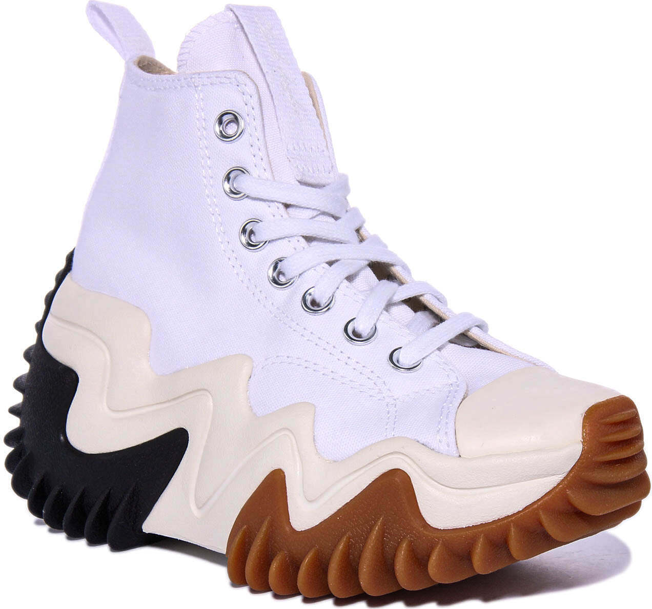 Converse Run Star Motion Hi Schnürung Le wand Plattform Turnschuhe Weiß - undefined / Weiß