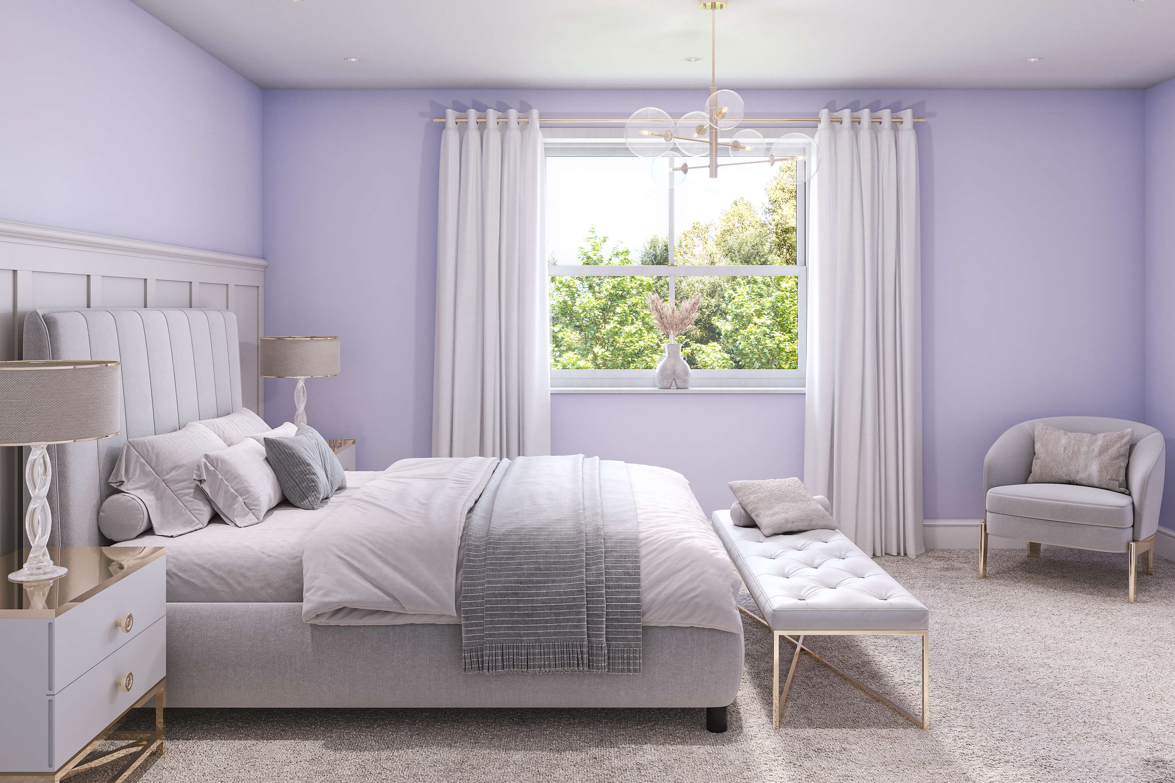Hemway Wall Paint   Soft Violet   Matt Emulsion Interior   Acrylic   Latex - Soft Violet - 2.5L