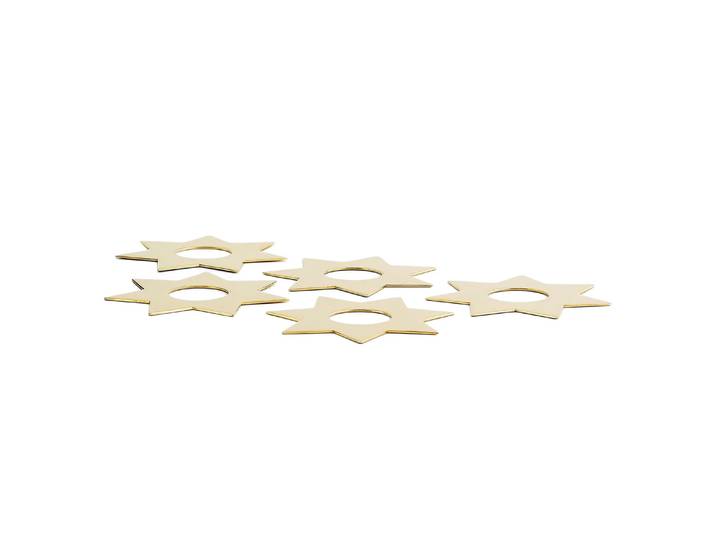 KLONG Accessoire pour bougie Constella étoiles Lot de 5 Laiton