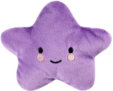 Uplifted Trends Pentagram Plush Squeaky Pet Toy For Dogs And Cats purple