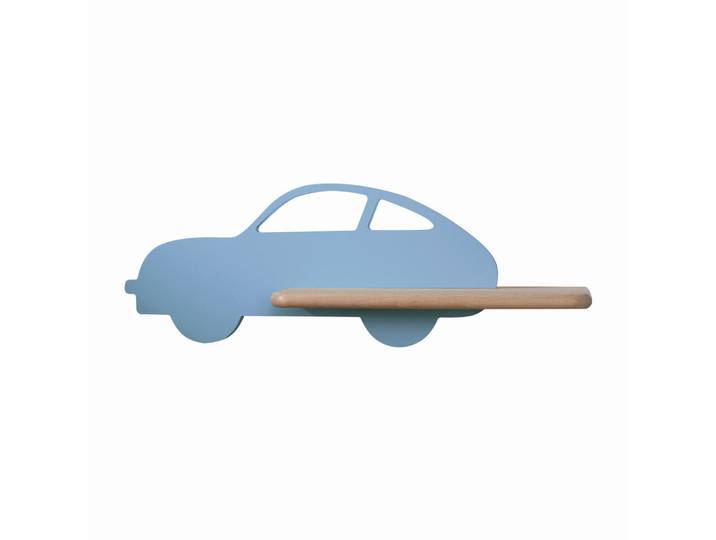 Kinderwandleuchte Car, Hellblau, Holz, Metall, Eiche, 12x15x43 cm, RoHS, Europäischer Sicherheitsstandard, einfach zu transportieren, Lampen & Leuchten, Innenbeleuchtung, Kinderzimmerlampen, Kinderwandleuchten