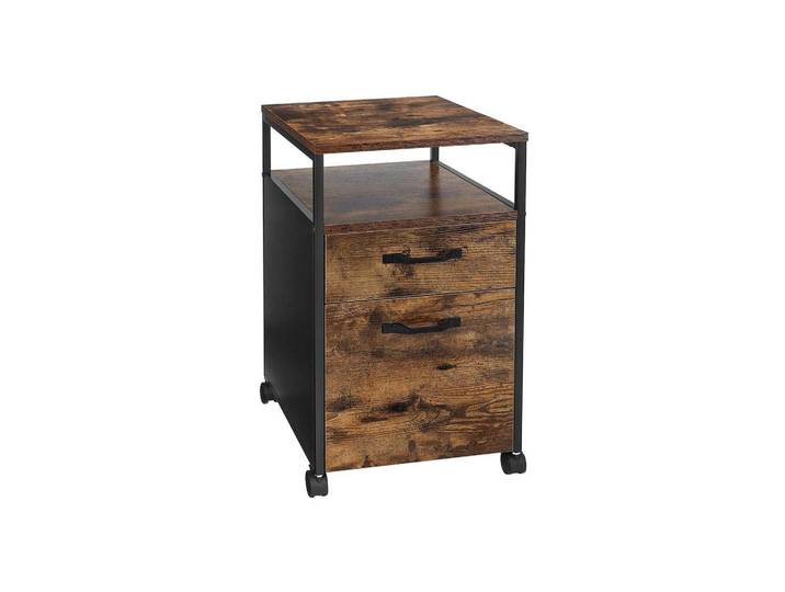 Hansiro Aktenschrank, Braun, Metall, 45x66x41 cm, Büromöbel, Büroschränke, Aktenschränke