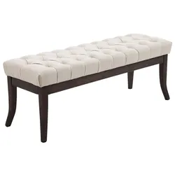 CLP Sitzbank Ramses Stoff antik-dunkel 120   Farbe: creme, Größe: 120 cm