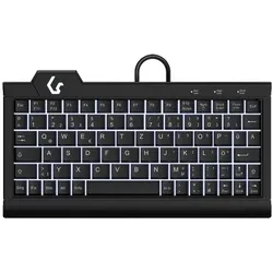 KeySonic KSK-3010ELC (DE), Super Mini Keyboard with backlit, USB/PS/2 Combo, black