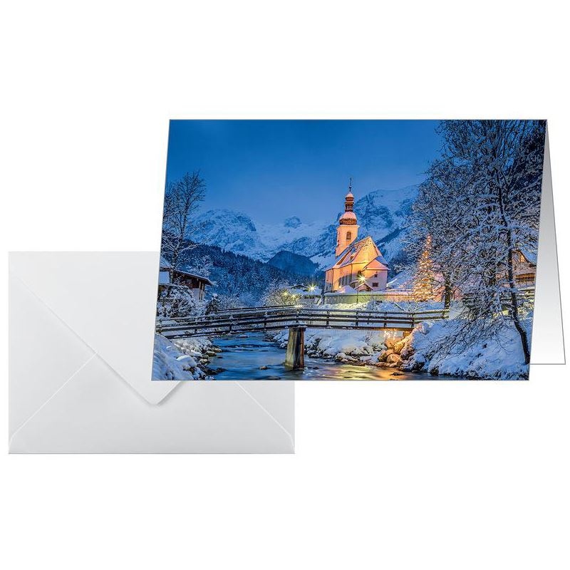 SIGEL 25 Weihnachtskarten Bavarian Christmas DIN A6