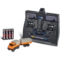 Carson 1:87 M-B Unimog U406 m.Hän.100%RTR orang (RTR Ready-to-Run)