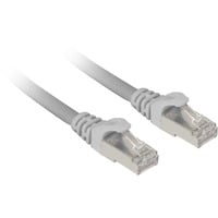 Patchkabel SFTP, RJ-45, mit Cat.7a Rohkabel grau, 50cm