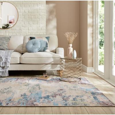 Teppich FLAIR RUGS "Reid Abstract", bunt, B:160cm H:4mm L:230cm, Kunstfaser, Teppiche, Teppich, Waschbarer Teppich