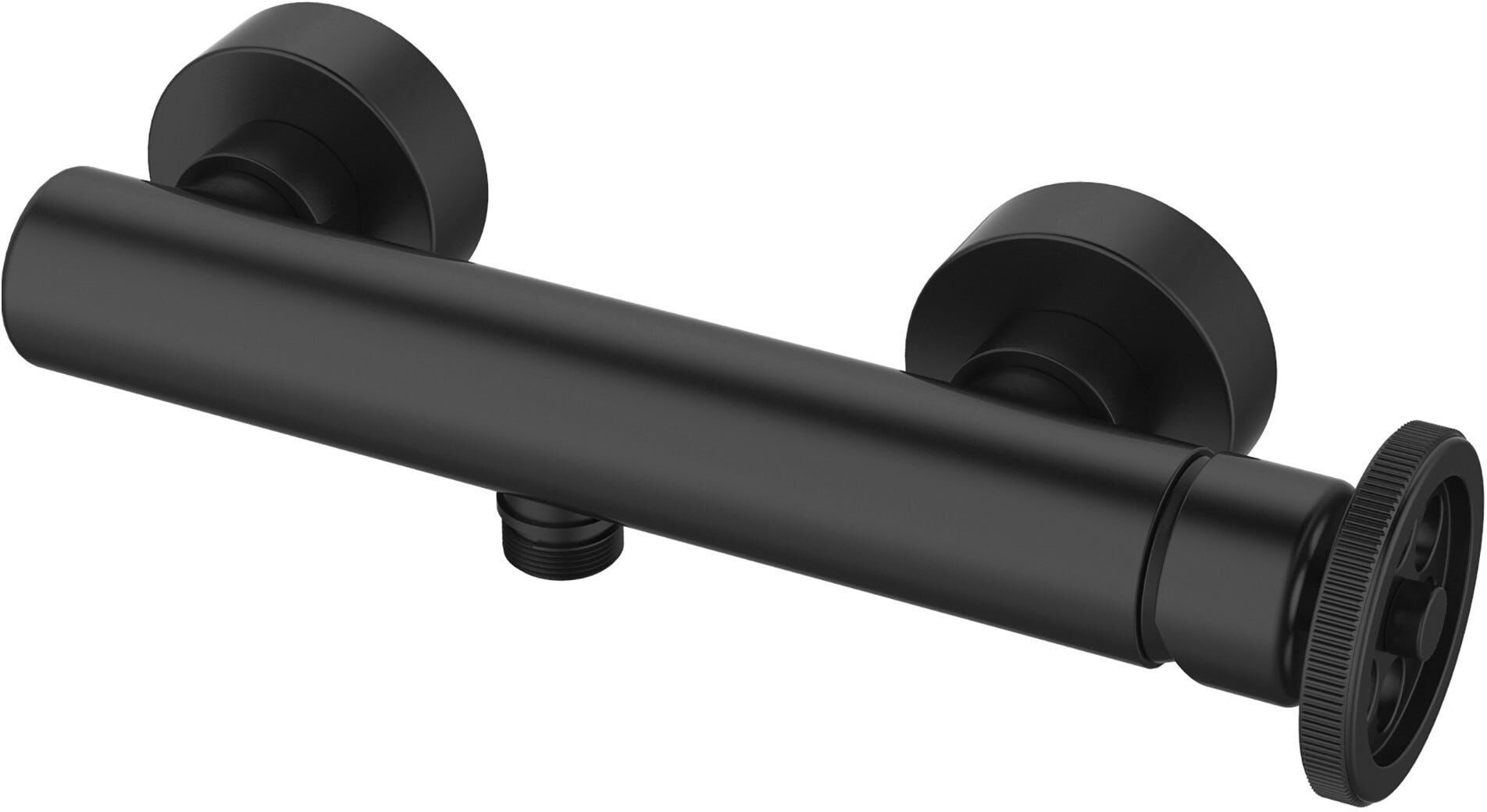 Essebagno MISCELATORE DOCCIA ESTERNO  INDUS NERO CARTUCCIA Ø 30 mm