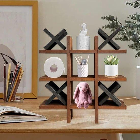 Benza Ibenzoa toiletrolhouder van hout in klassieke stijl voor badkamer, keuken en woonkamer