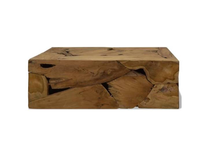 Table basse - MOTHINESSTO - 90x50x30 cm - Teck véritable - Finition huilée - Style vintage