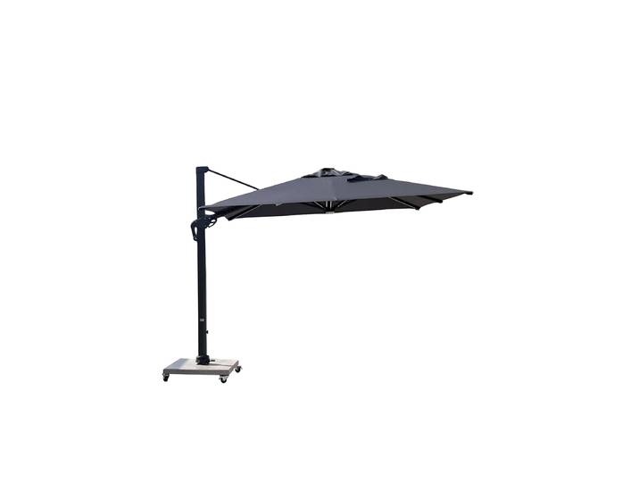 Premium 360° Ampelschirm „Roma Deluxe“ inkl. Solar-LED Beige 300 x 400 cm LLR Collection