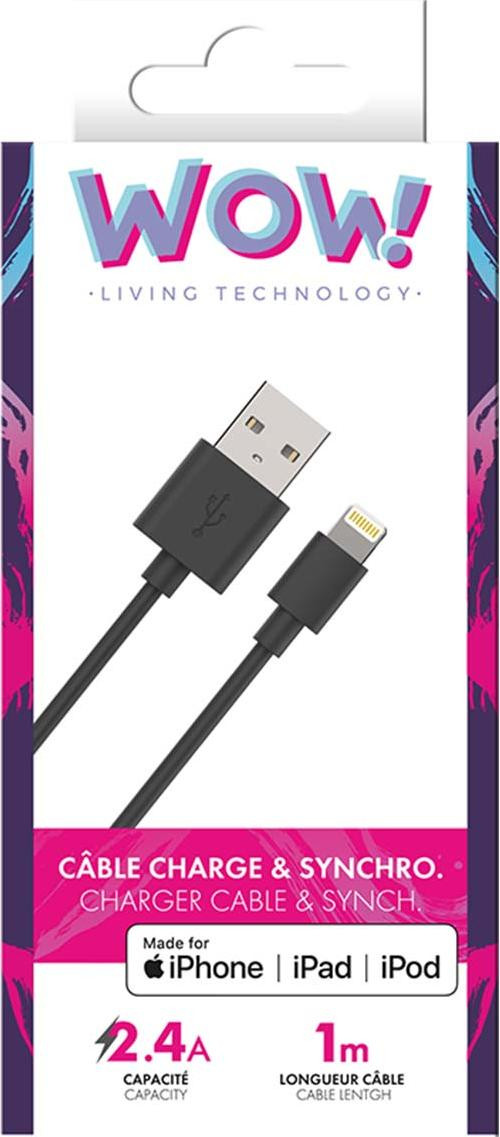 WOW Micro USB-kabel Big Ben interactieve versie model WCBLMFI1MB geschikt voor Lightning-aansluiting