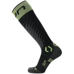 UYN One Merino Skisocken Herren black/lime 45-47