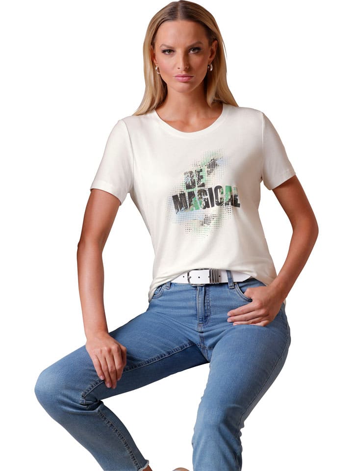 Heine Shirt in Weiß - 48