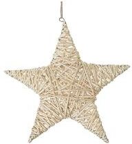 IH Casa Decor Natural Willow Star Wall Hanger Small