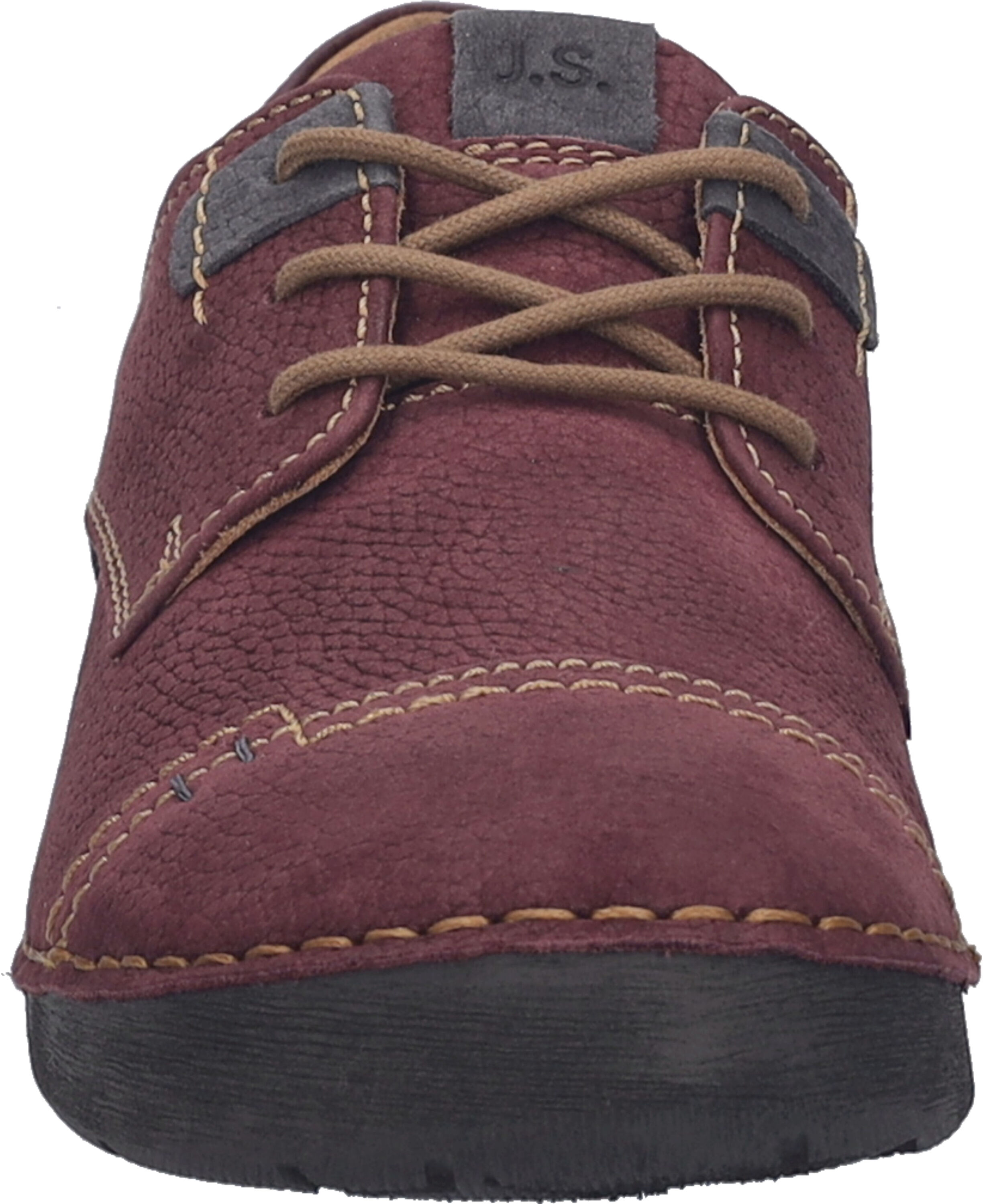 Schnürschuh JOSEF SEIBEL "Fergey 41, plum-kombi", Damen, Gr. 41, rot (plum, kombi), Schuhe Schnürschuh