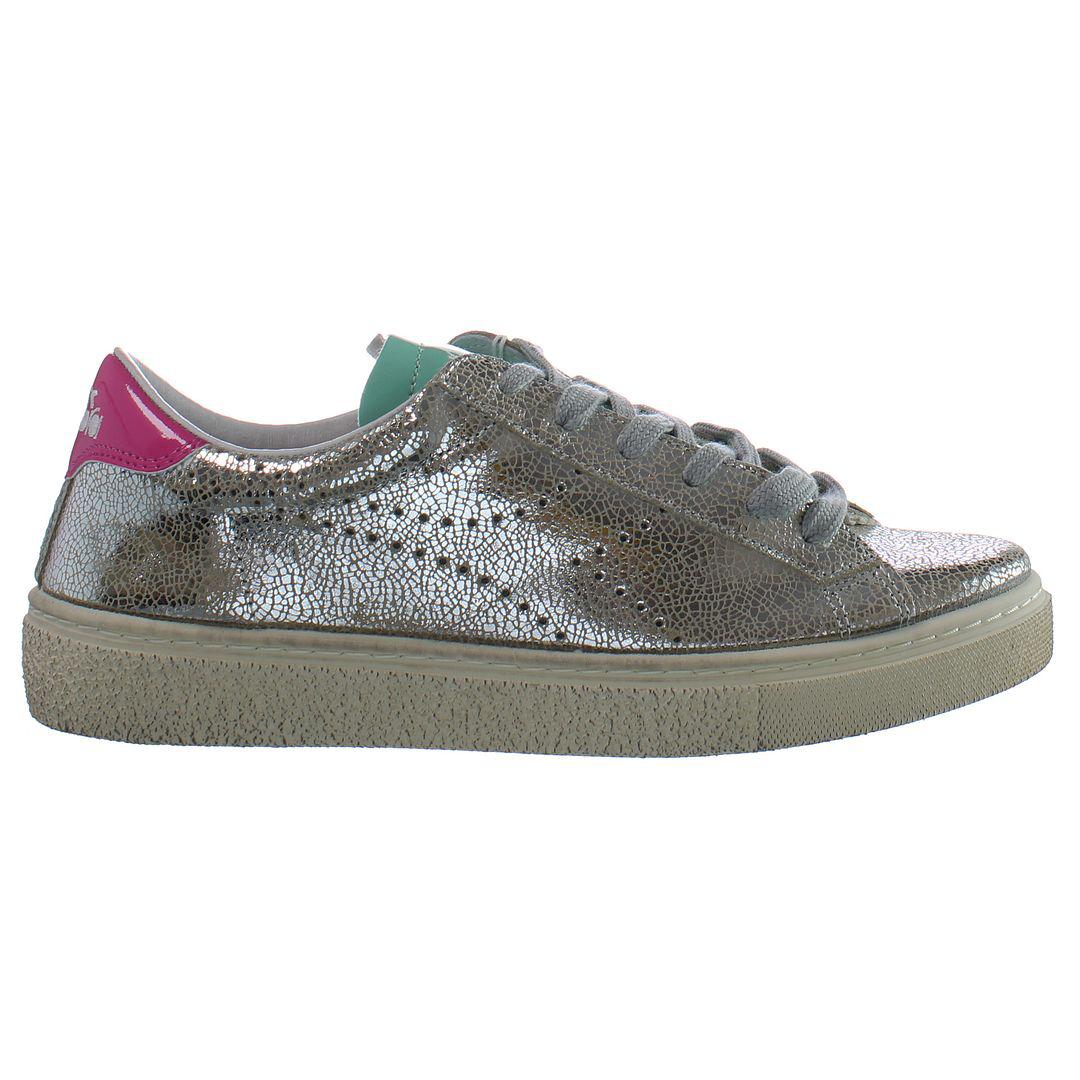 Diadora Montecarlo H Lame'Dirty Damestrainers Zilver