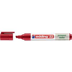 Edding edding 22 permanent marker EcoLine 4-22002 Permanentmarker Rot wasserfest: Ja