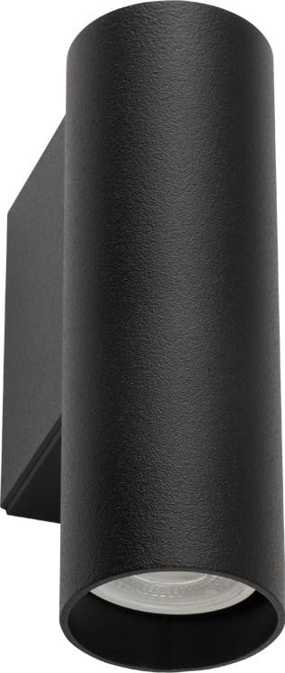 Lyora Zwarte wandspot Fourty S down dimbare LED wandlamp van metaal en glas