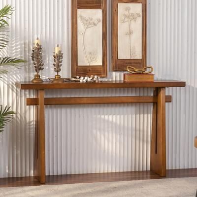 GREATPLANINC Rustic Accent Console Table