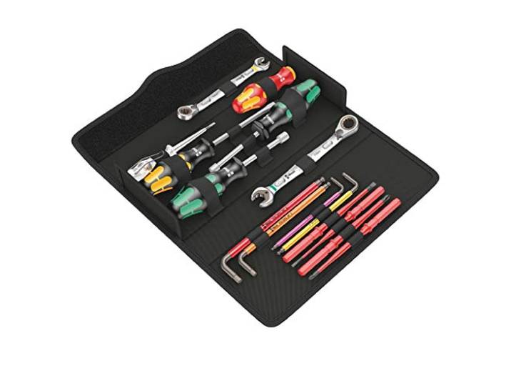 Wera 05136026001 Kraftform Kompakt SH 2 sanitaires/chauffage\, Jeu d’outils isolés VDE\, 15 pièces
