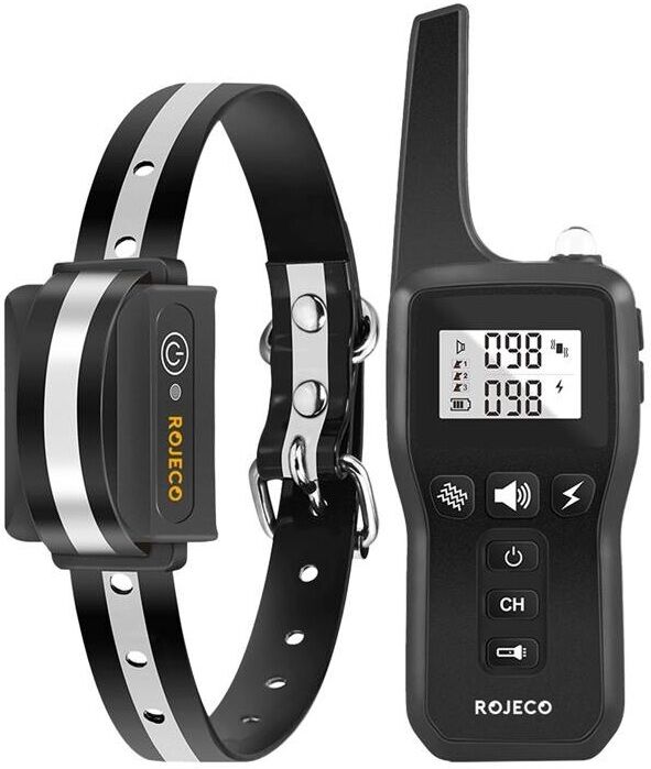 Collar de adiestramiento para perros PD529 (negro) - ROJECO
