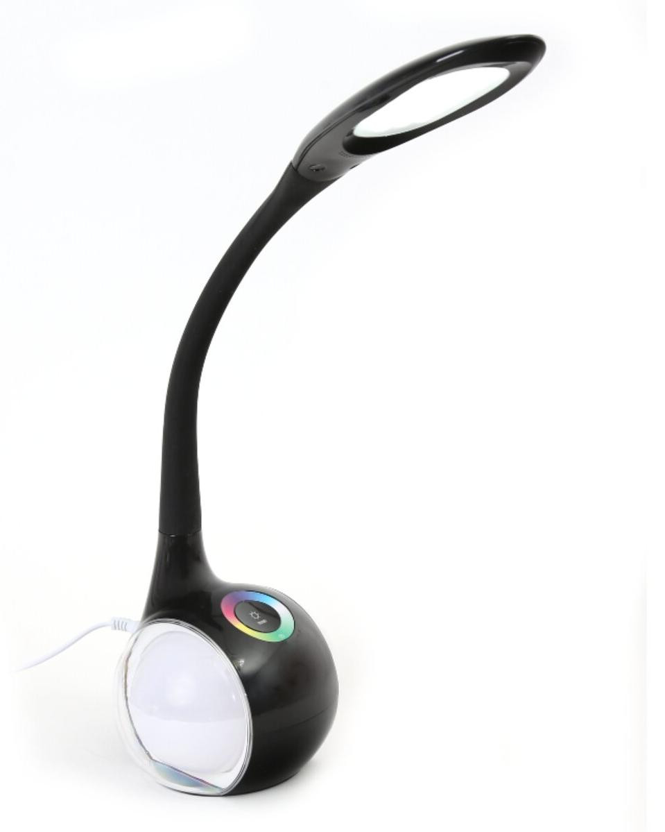 Platinet PDL20 LED bureaulamp met nachtlampje, zwart