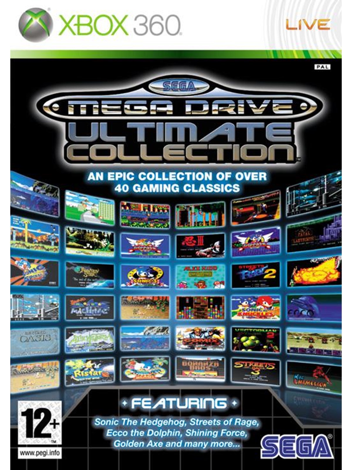 SEGA Mega Drive Ultimate Collection - Microsoft Xbox 360 - Retro - PEGI 12