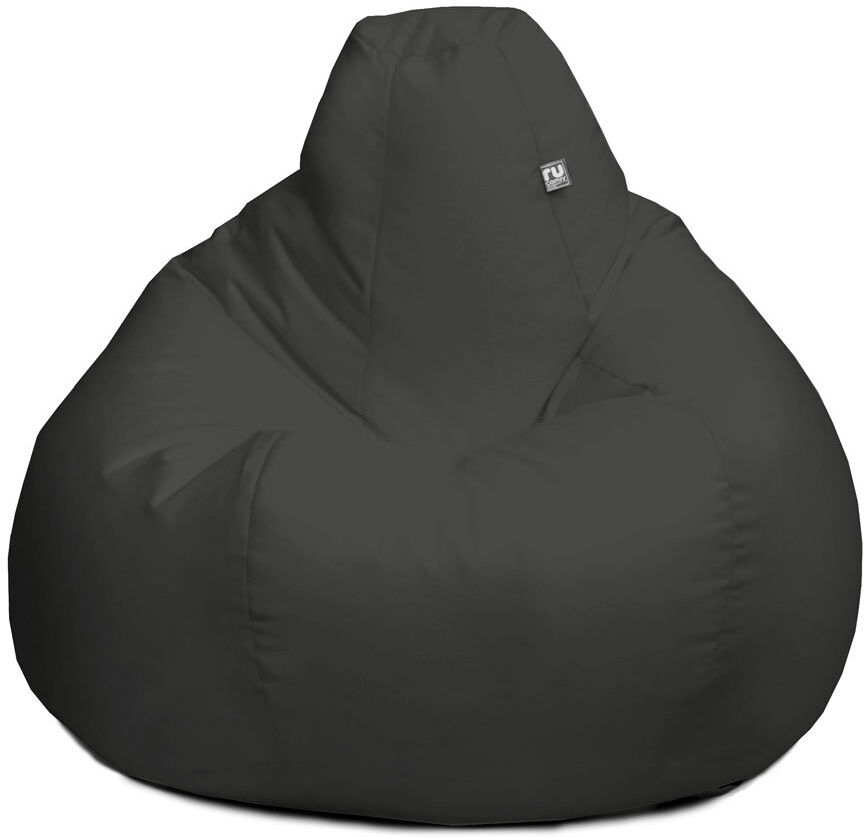 Isabelle & Max rucomfy Beanbags Extra Large Classic Outdoor Adult Bean Bag Chair. Home or Garden Gaming Seat Patio Furniture. Arrives Filled. Water & UV Resistant. M Slate Grey Large