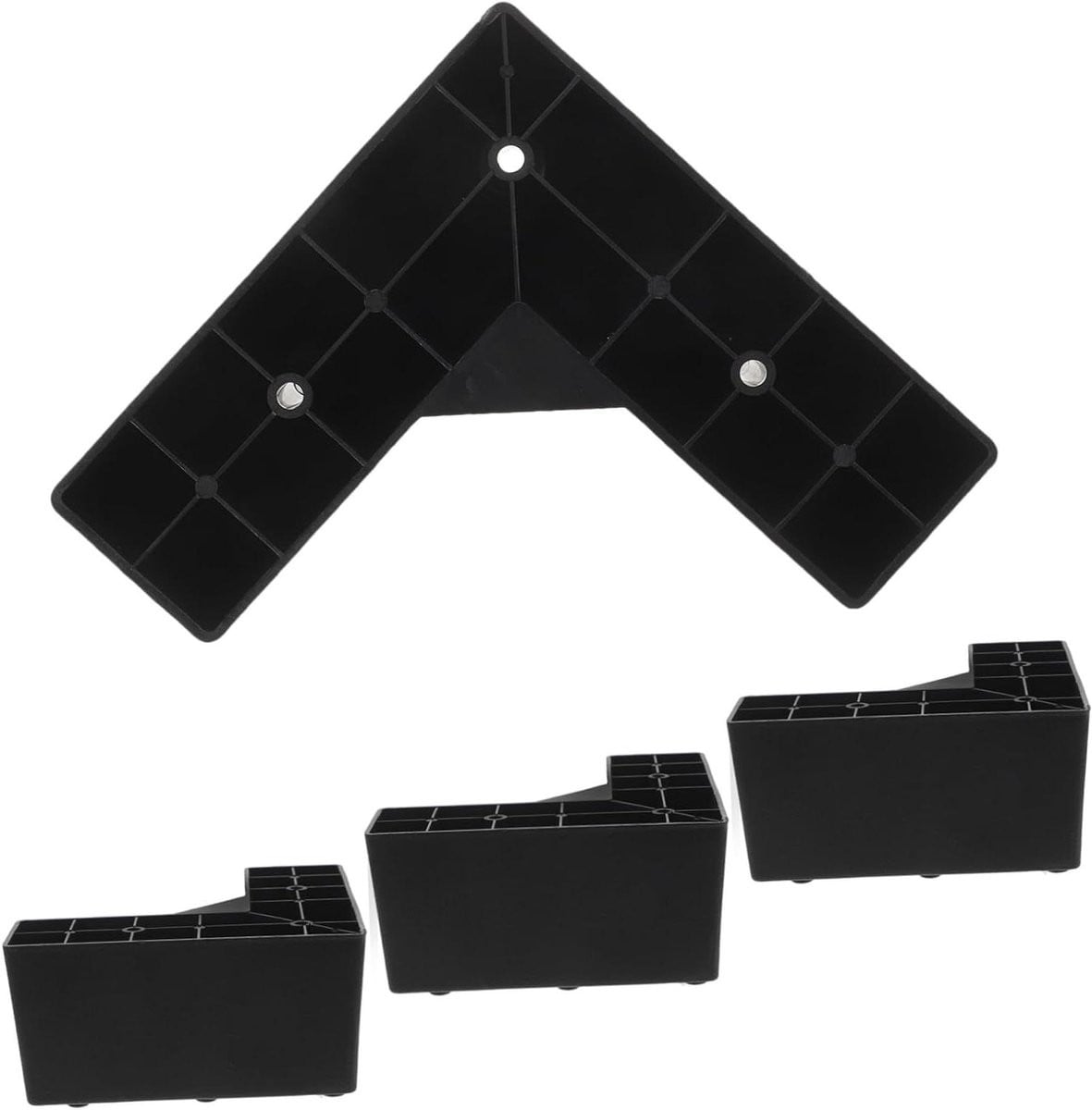 Meubelpoten Set Zwart - Verhogers voor Bank en Meubels - 15 x 15 x 7,5 cm