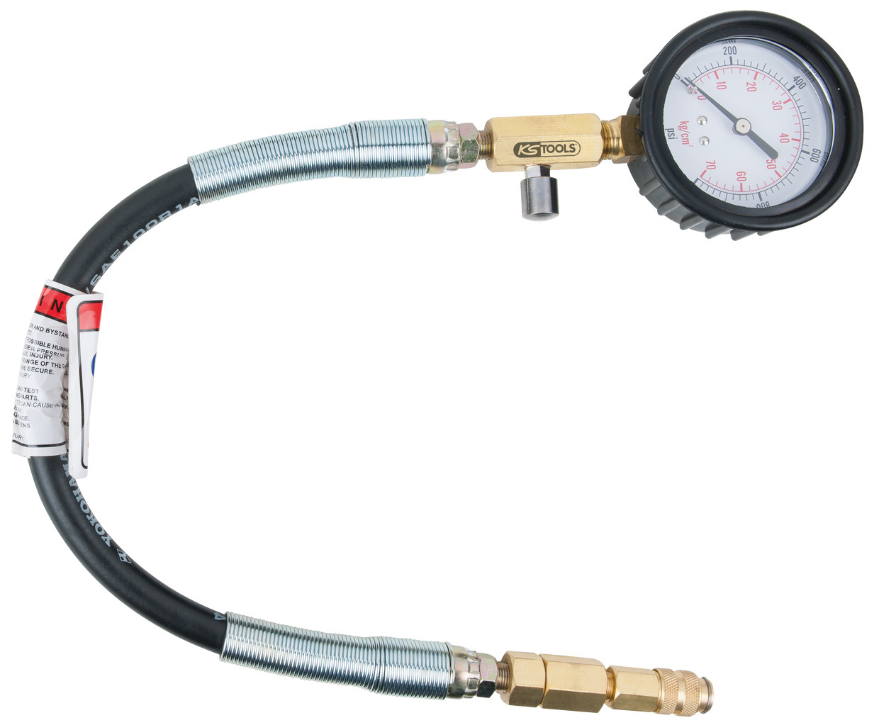 KS Tools Manometer model 150.3661 met een diameter van 70,0 mm