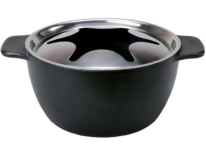 Fonduetopf Kisag Allround , schwarz, Ø:18cm, Töpfe, Fonduetopf