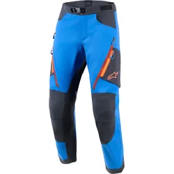 Alpinestars Maxdura Dual, Textilhose - Blau/Dunkelgrau/Orange - 36