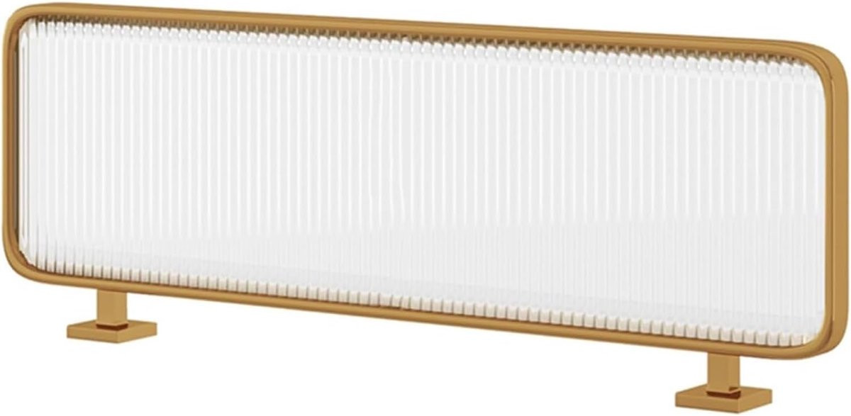 Goud Privacy Scherm Eetkamer Divider met Roestvrij Stalen Frame, Hoogte: 30 cm