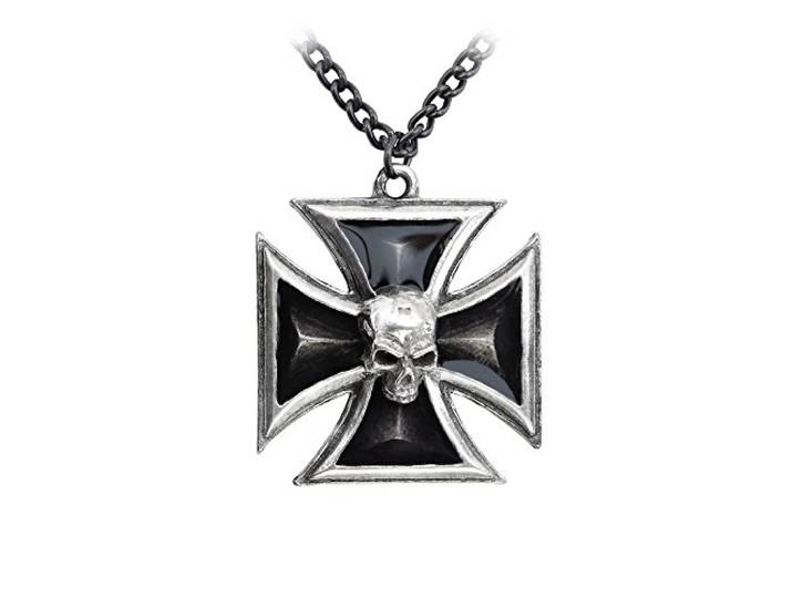 Alchemy Gothic Black Knight's Cross Halsketting standaard