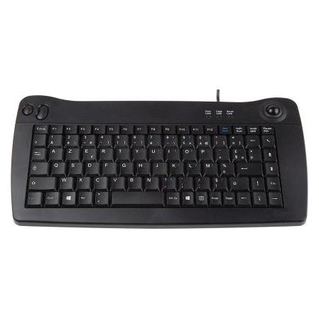 RS PRO Mini USB TB Keyboard Blk Azerty (DE, Kabelgebunden) (1369677)