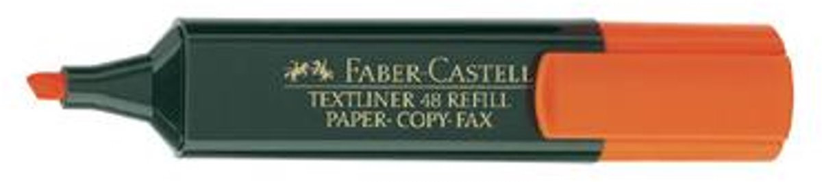 Faber-Castell 154815 markeerstift met beitelvormige punt, Oranje