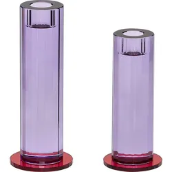 Cut Kerzenhalter für Stabkerzen, violett, 2 St.