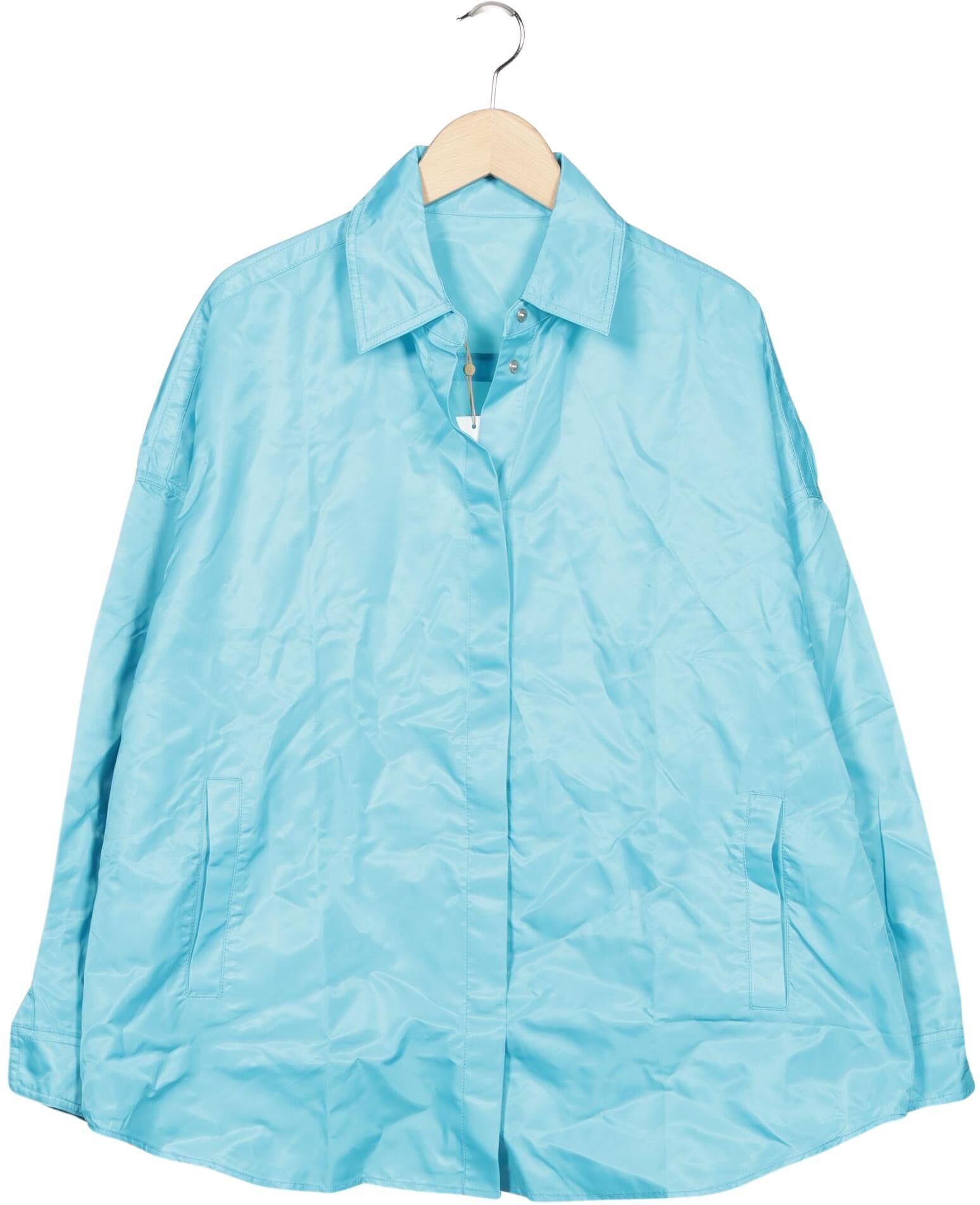 The Frankie Shop Damen Jacke, Hellblau, Gr. XS, Synthetik - Second Hand