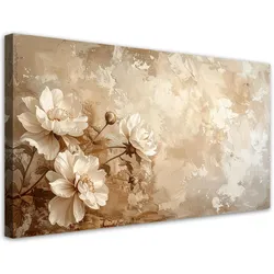 LEINWANDBILD Blumen 100x50cm