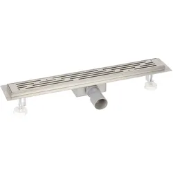STEELBOXX Edelstahl Duschrinne Wasser Dusch Ablauf Bodenablauf 4 verschiedene Größen (607721: Maße 800x70mm)