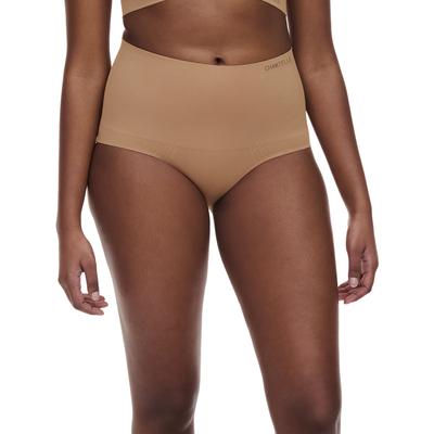 Shapingslip CHANTELLE "SMOOTH COMFORT", Damen, Gr. XL, terracotta, Obermaterial: 79% Polyamid, 19% Elasthan, 1% Baumwolle, 1% Polyester, unifarben, körpernah, Unterhosen, glättender Effekt